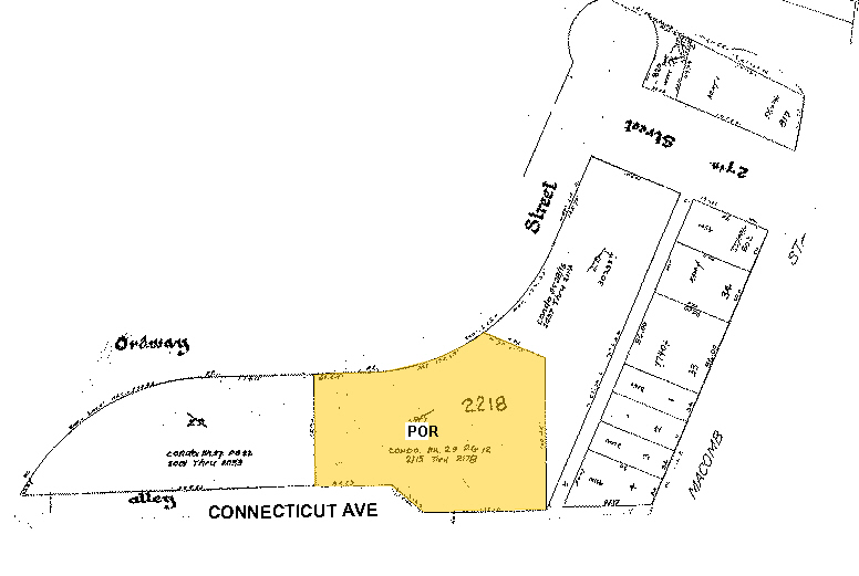 3321 Connecticut Ave NW, Washington, DC for lease - Plat Map - Image 2 of 9