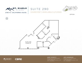 2185 N California Blvd, Walnut Creek, CA for lease Floor Plan- Image 1 of 1