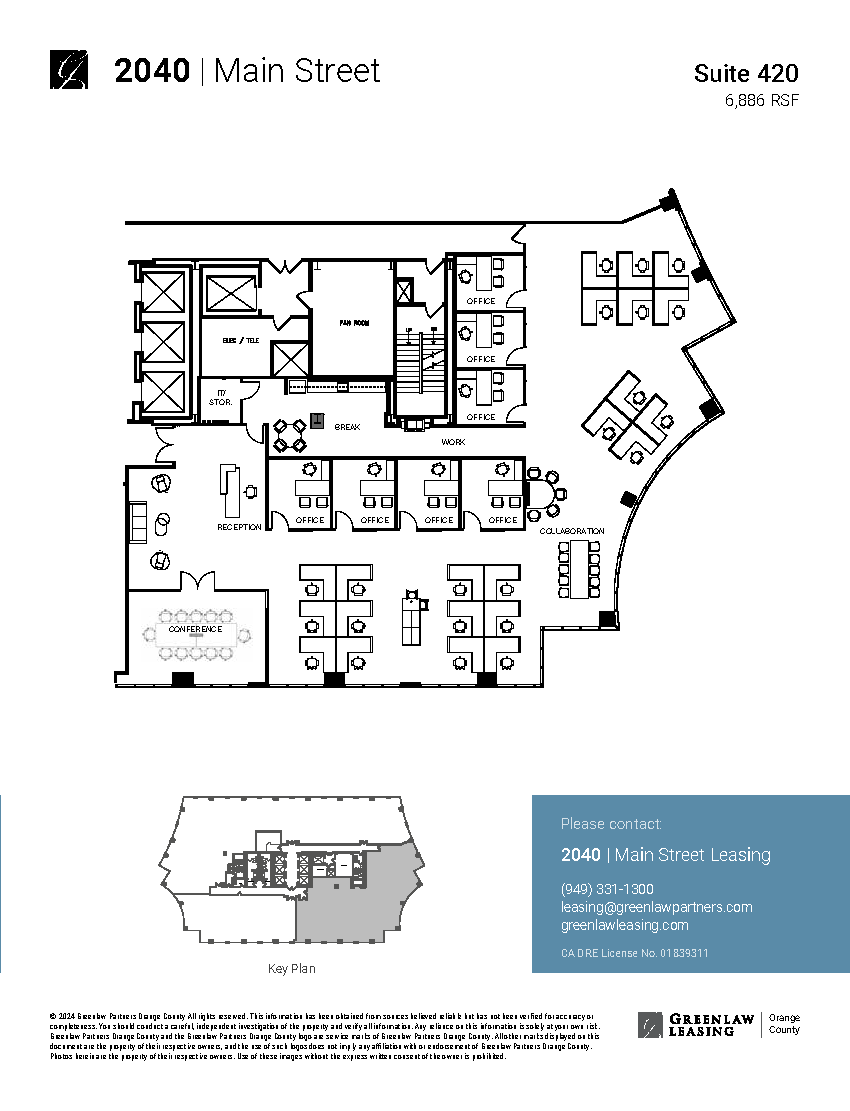 2040 Main St, Irvine, CA for lease Floor Plan- Image 1 of 6