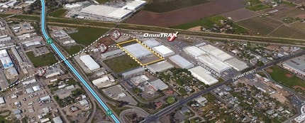 1203 N Gertrude Ave, Stockton, CA - AERIAL map view