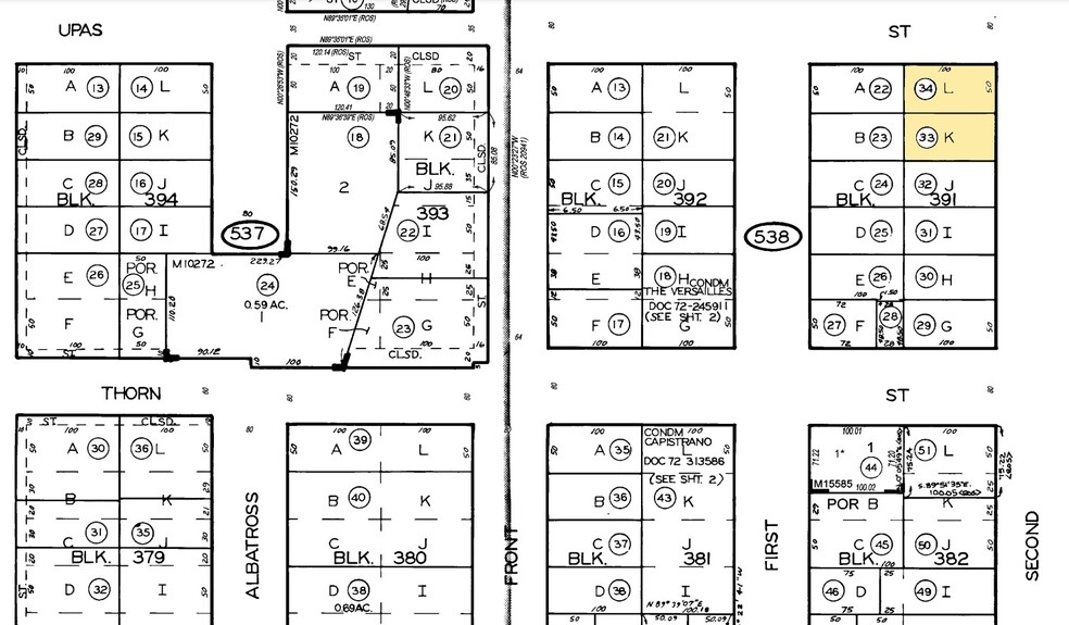 3356-3368 2nd Ave, San Diego, CA for lease - Plat Map - Image 3 of 27