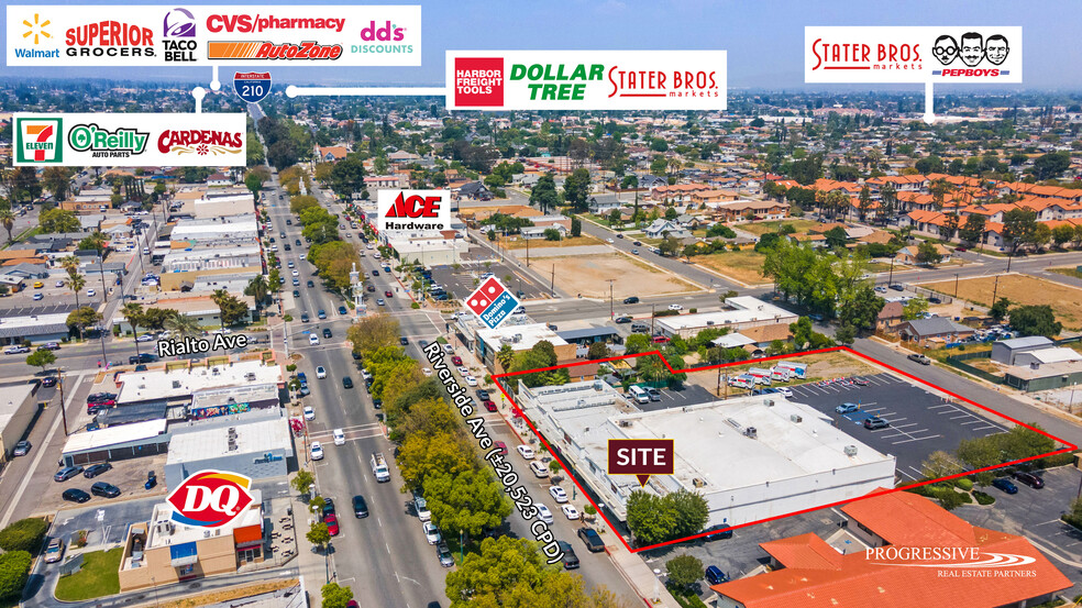 211-230 S Riverside Ave, Rialto, CA for lease - Building Photo - Image 2 of 14