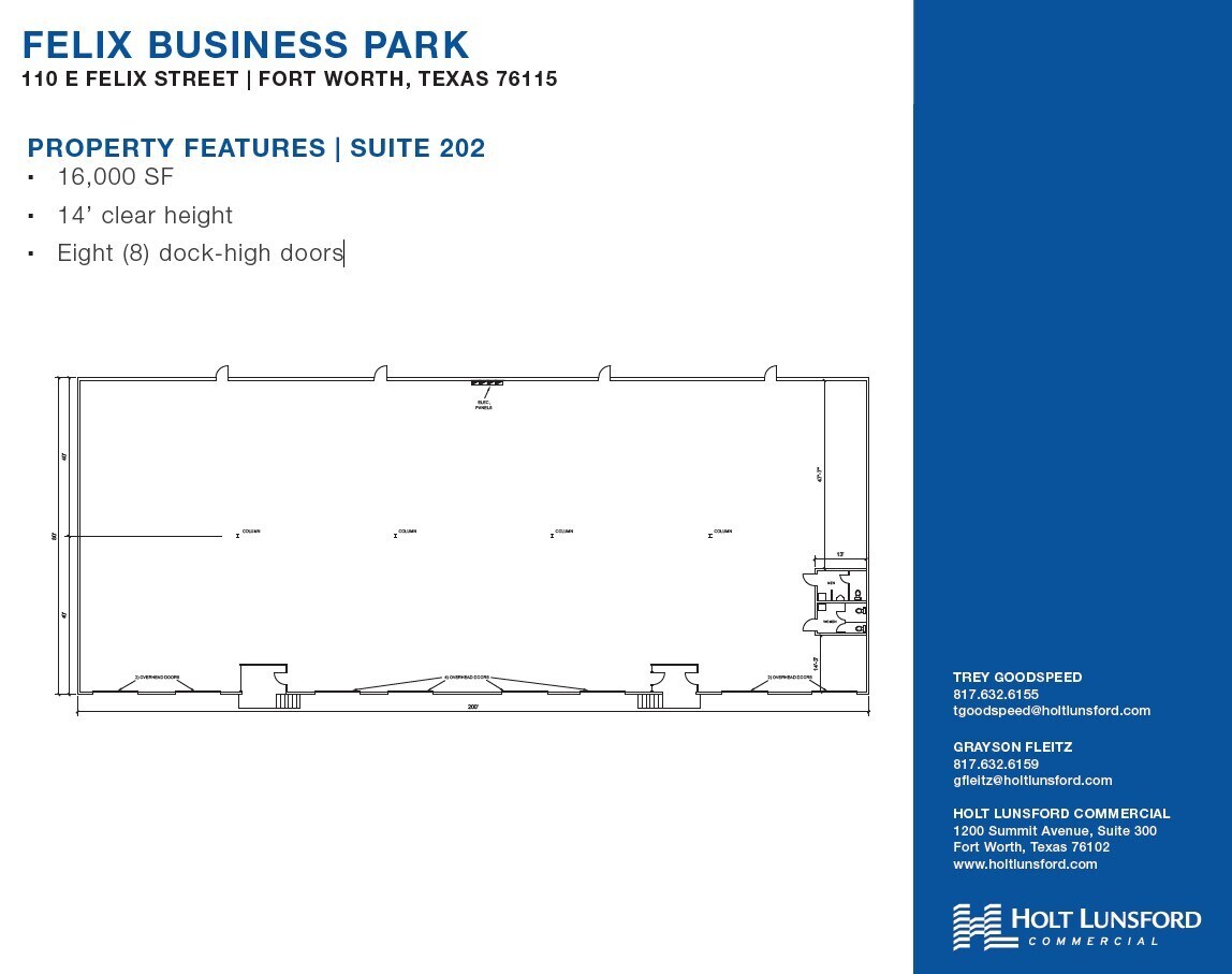 100 E Felix St, Fort Worth, TX for lease Floor Plan- Image 1 of 1