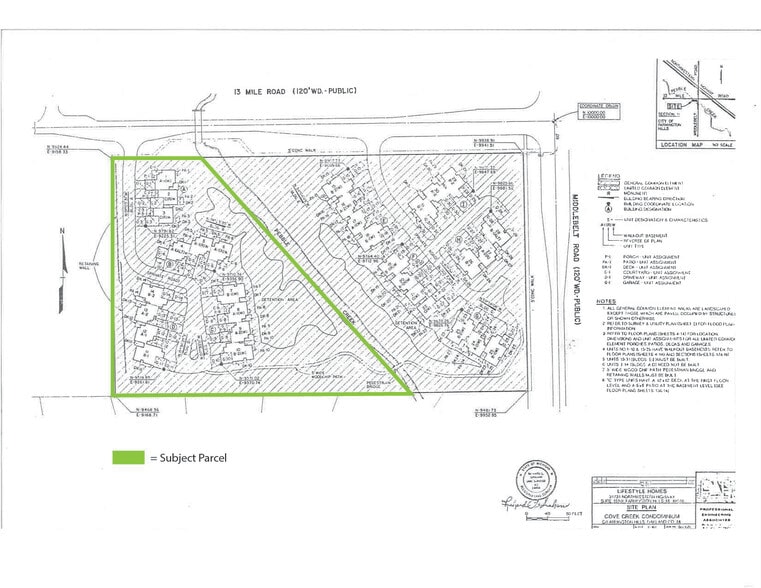 13 Mile & Middlebelt, Farmington Hills, MI for sale - Site Plan - Image 2 of 2