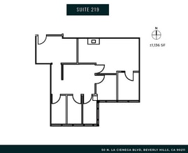 50 N La Cienega Blvd, Beverly Hills, CA for lease Floor Plan- Image 1 of 1