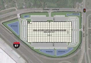 16799 Cicero Ave, Oak Forest, IL for lease Floor Plan- Image 2 of 3