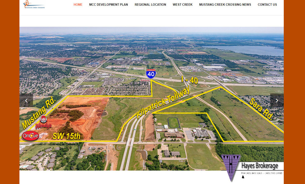 Interstate 40 & John Kilpatrick Tollway, Yukon, OK for sale - Aerial - Image 2 of 3