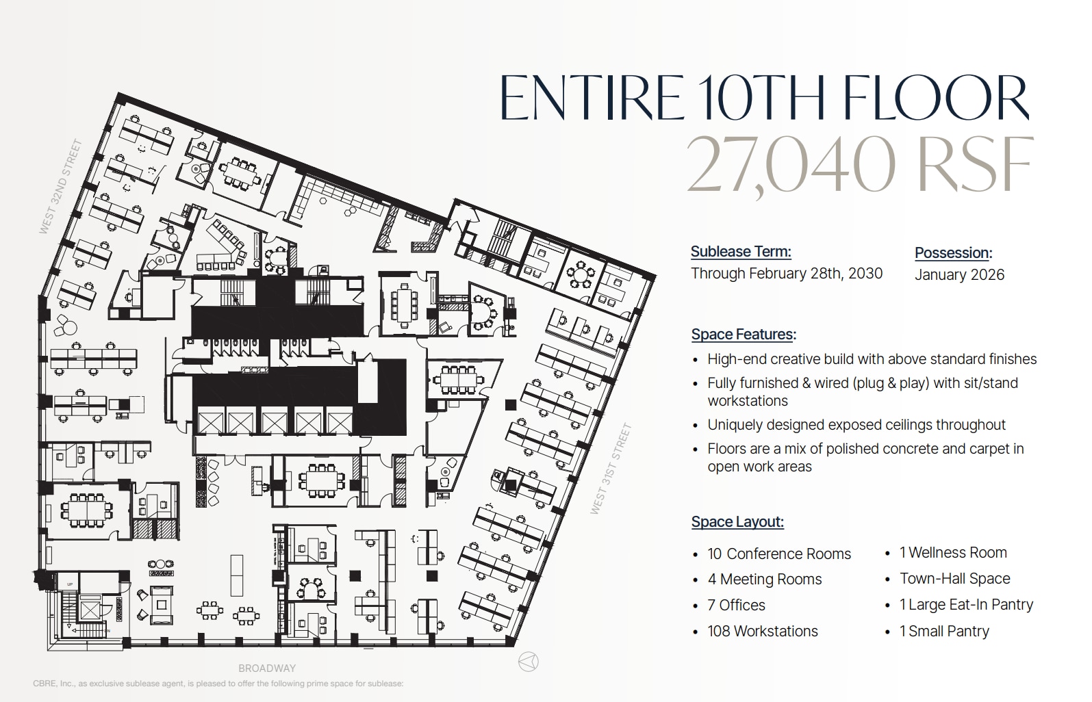 1250 Broadway, New York, NY for lease Floor Plan- Image 1 of 9