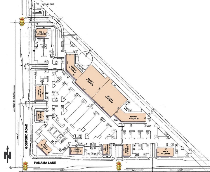 NEC Panama Lane & Gosford Road, Bakersfield, CA for lease - Site Plan - Image 2 of 4