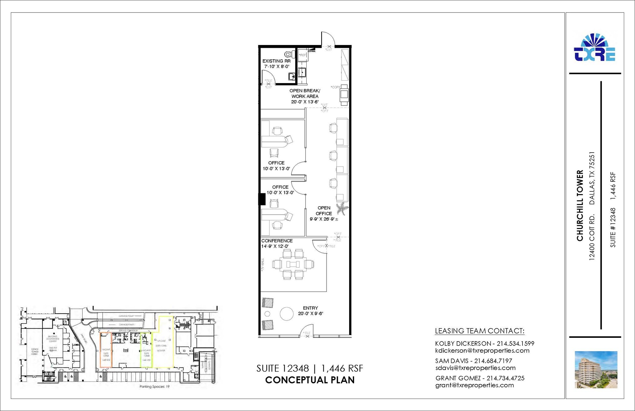 12400 Coit Rd, Dallas, TX for lease Floor Plan- Image 1 of 1