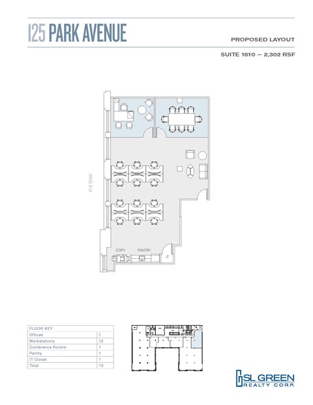 125 Park Ave, New York, NY for lease - Floor Plan - Image 2 of 2