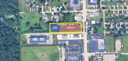 51921 Van Dyke Ave, Utica, MI - AERIAL  map view