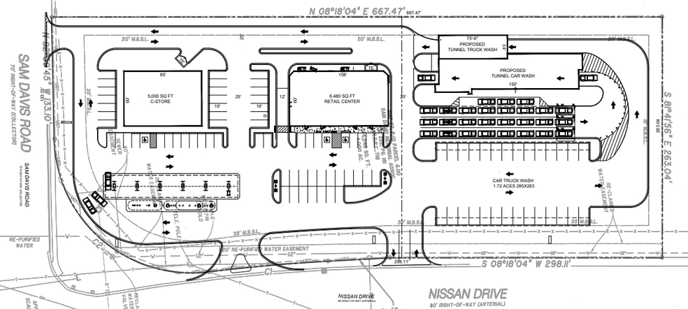 1399 Sam Davis Rd, Smyrna, TN for lease - Site Plan - Image 1 of 1