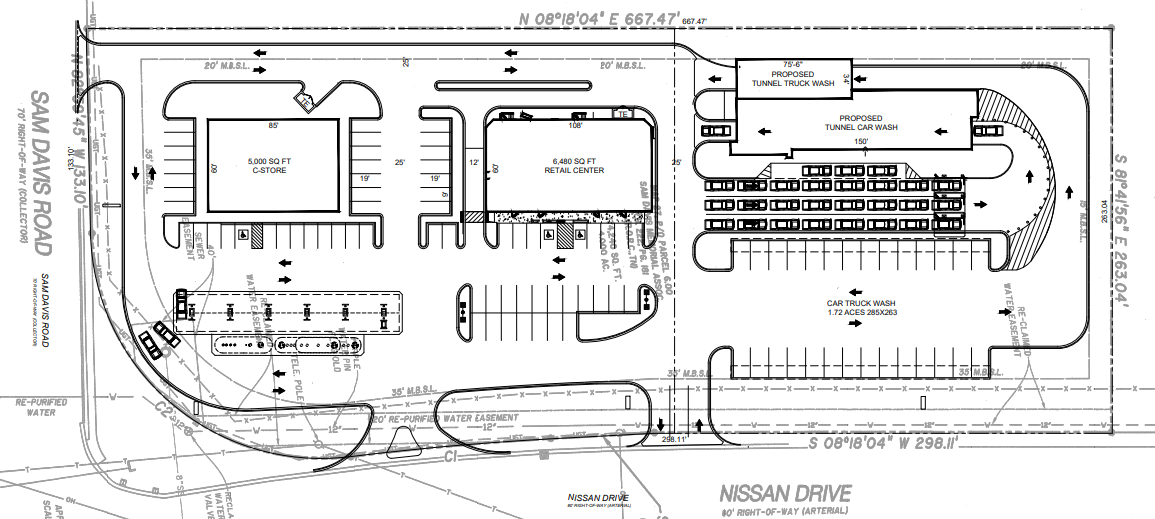 1399 Sam Davis Rd, Smyrna, TN for lease Site Plan- Image 1 of 2