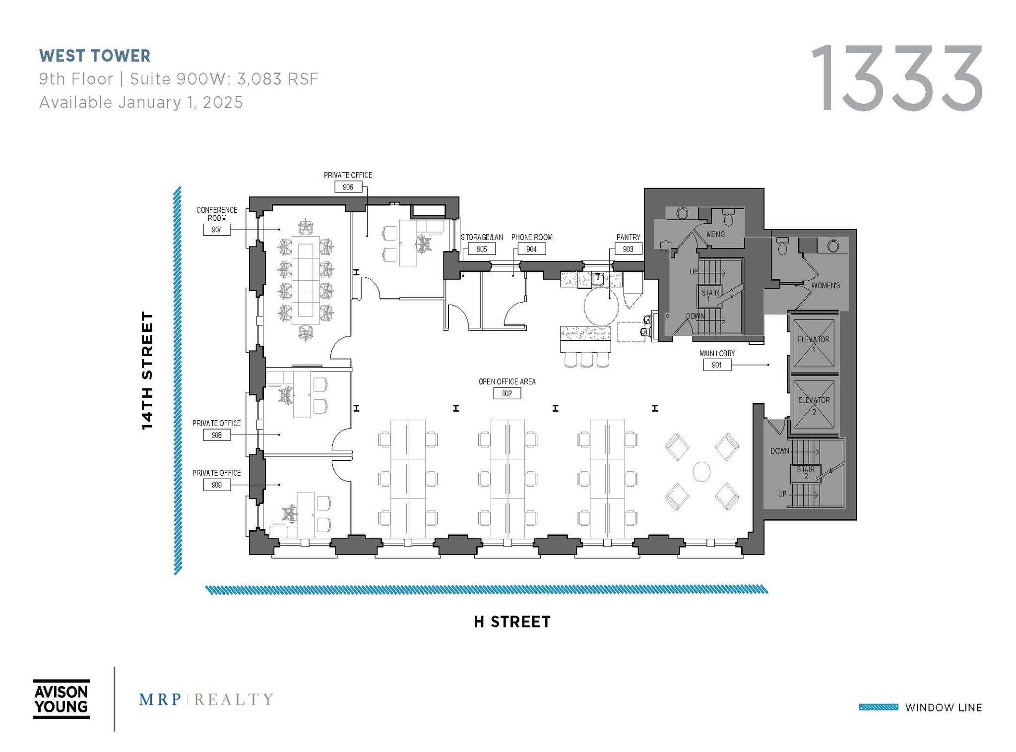 1333 H St NW, Washington, DC for lease Floor Plan- Image 1 of 1