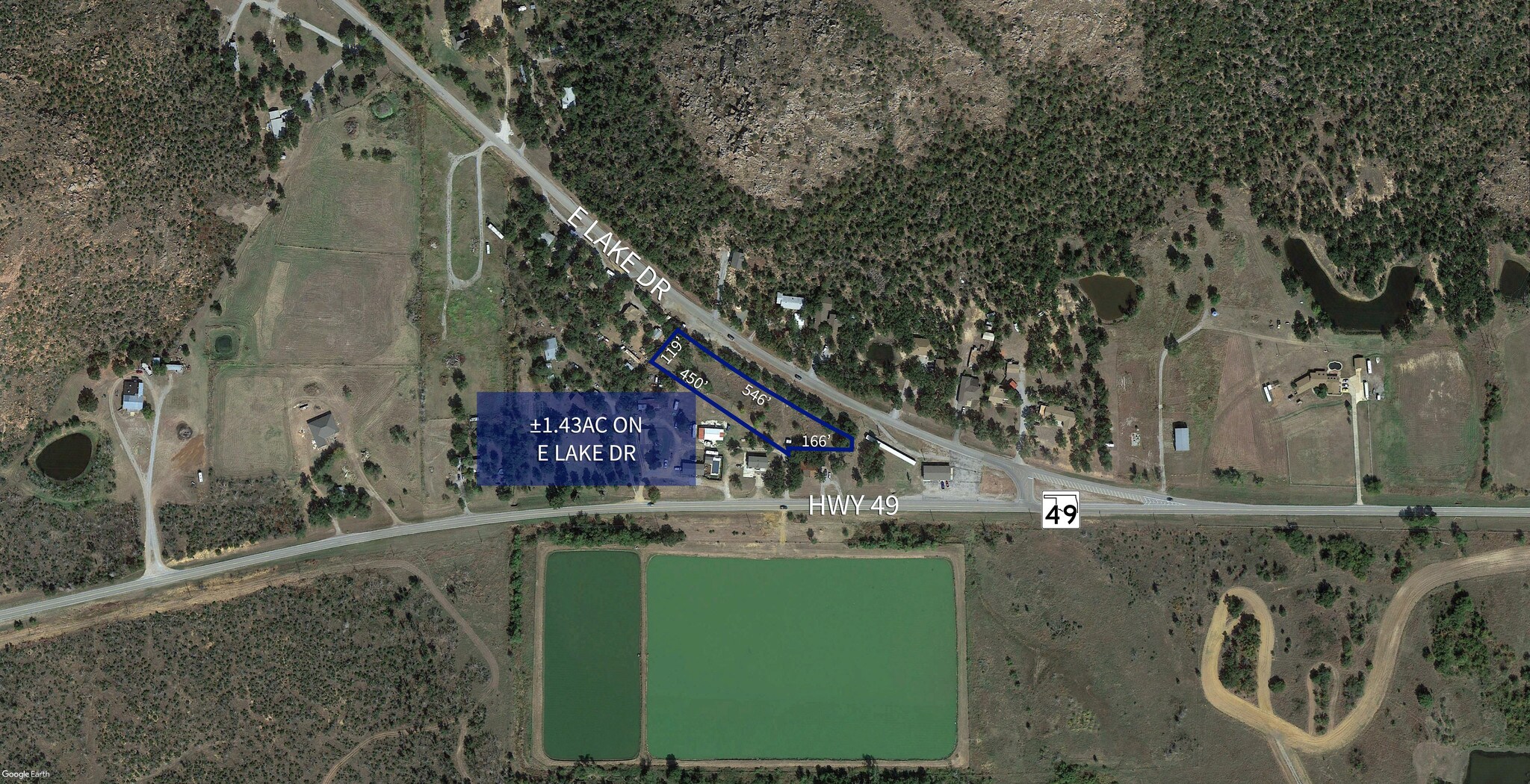 143AC On E Lake Dr, Medicine Park, OK 73557 Land Property for Sale