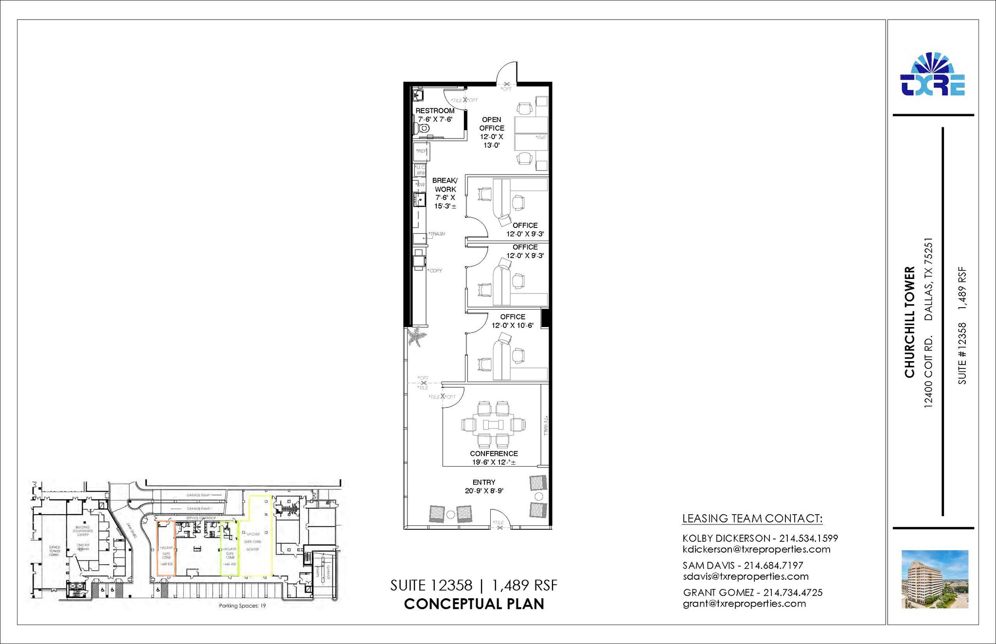 12400 Coit Rd, Dallas, TX for lease Floor Plan- Image 1 of 1