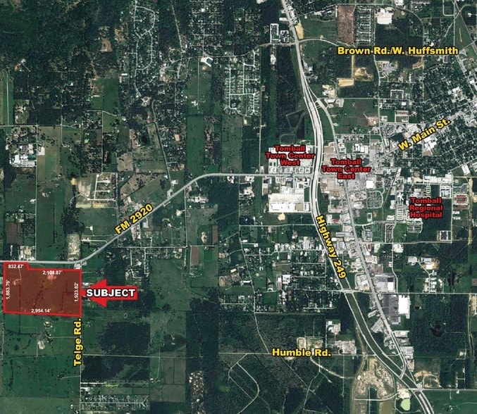 FM 2920 and Telge, Tomball, TX for sale - Building Photo - Image 1 of 1