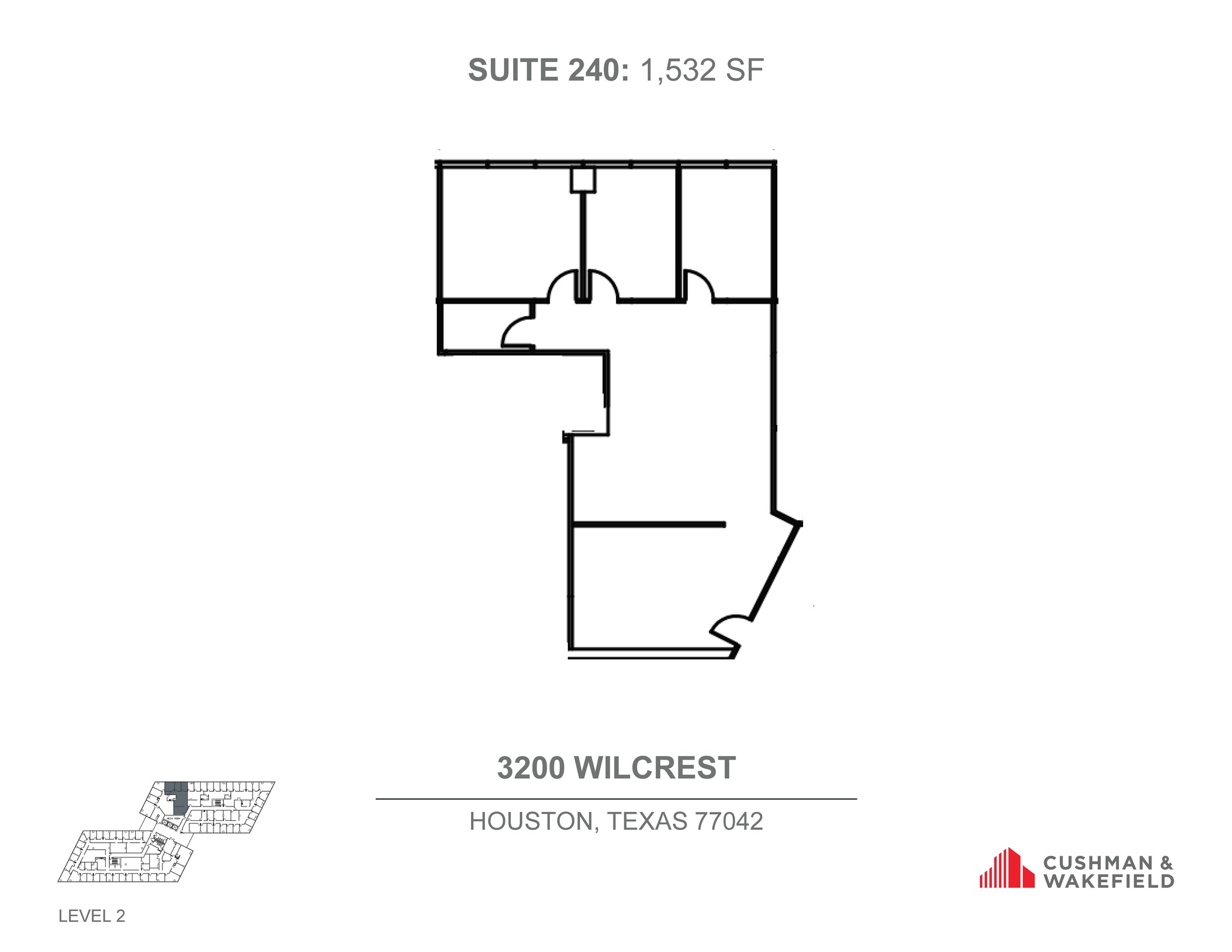 3200 Wilcrest Dr, Houston, TX for lease Floor Plan- Image 1 of 1