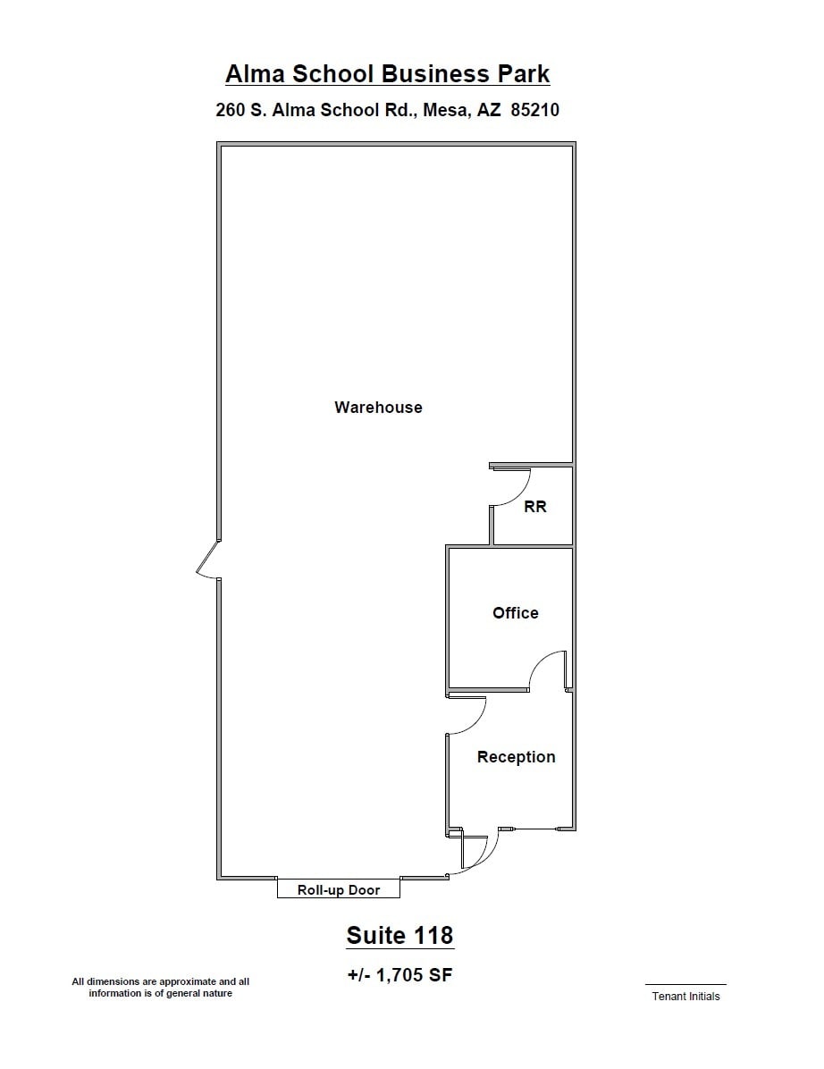 260 S Alma School Rd, Mesa, AZ for lease Floor Plan- Image 1 of 1