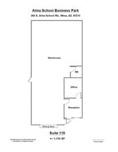 260 S Alma School Rd, Mesa, AZ for lease Floor Plan- Image 1 of 1