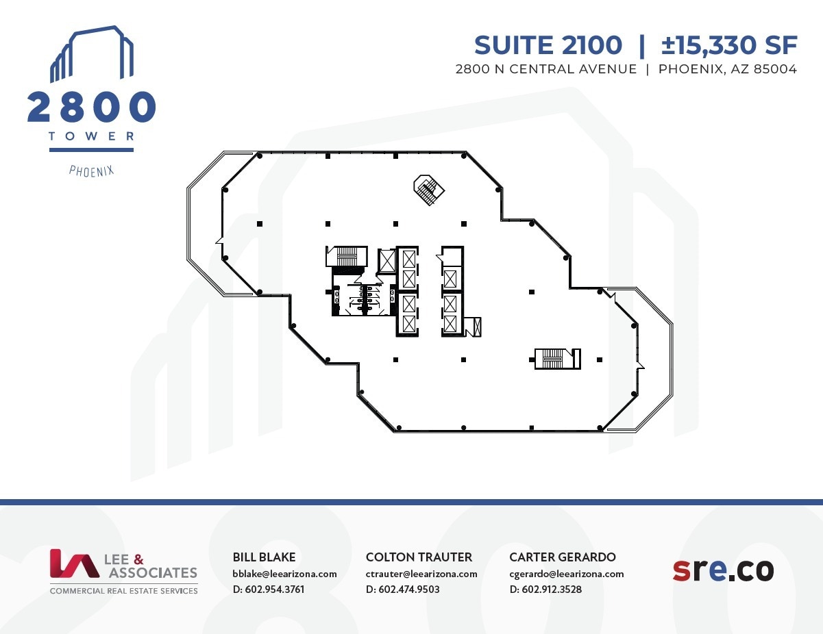 2800 N Central Ave, Phoenix, AZ for lease Floor Plan- Image 1 of 1