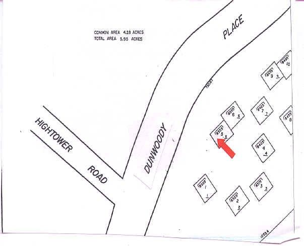 8395-8399 Dunwoody Pl, Atlanta, GA for sale - Plat Map - Image 2 of 7
