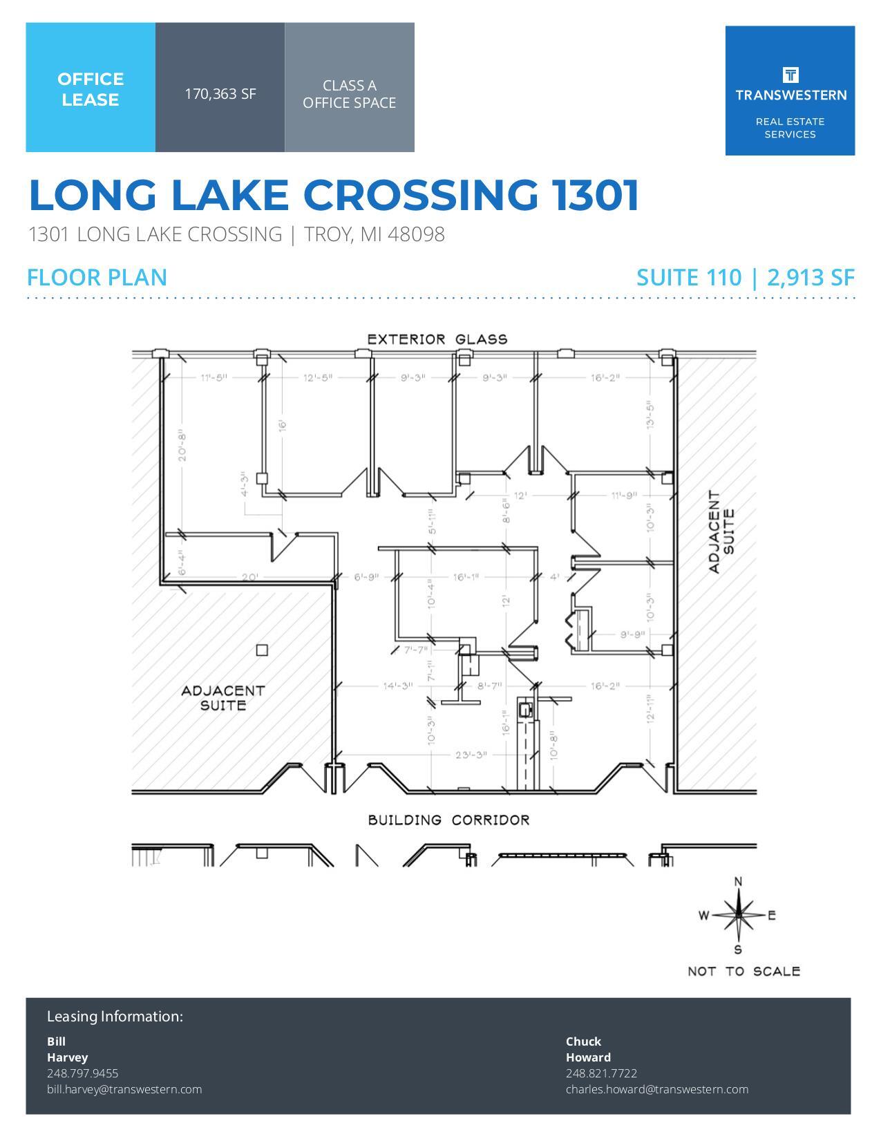 1301 W Long Lake Rd, Troy, MI for lease Floor Plan- Image 1 of 1