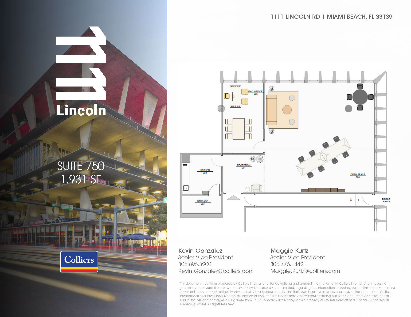 1111 Lincoln Rd, Miami Beach, FL for lease Floor Plan- Image 1 of 1