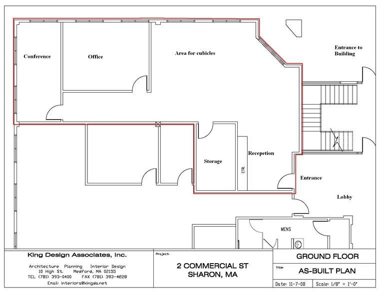 2 Commercial St, Sharon, MA for lease - Floor Plan - Image 3 of 4