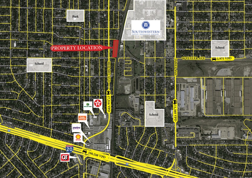 4749 McCart Ave, Fort Worth, TX for sale - Aerial - Image 1 of 3