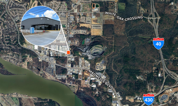 7520 Counts Massie Rd, North Little Rock, AR - aerial  map view