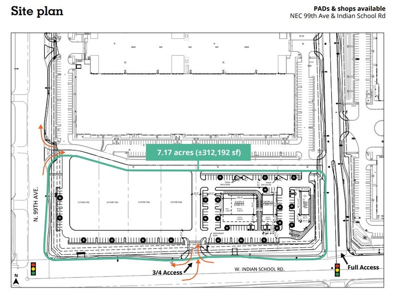 NEC 99th Ave & Indian School Rd, Phoenix, AZ for lease - Site Plan - Image 2 of 2