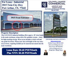 3719-3931 N Twin City Hwy, Port Arthur, TX for lease Interior Photo- Image 1 of 4