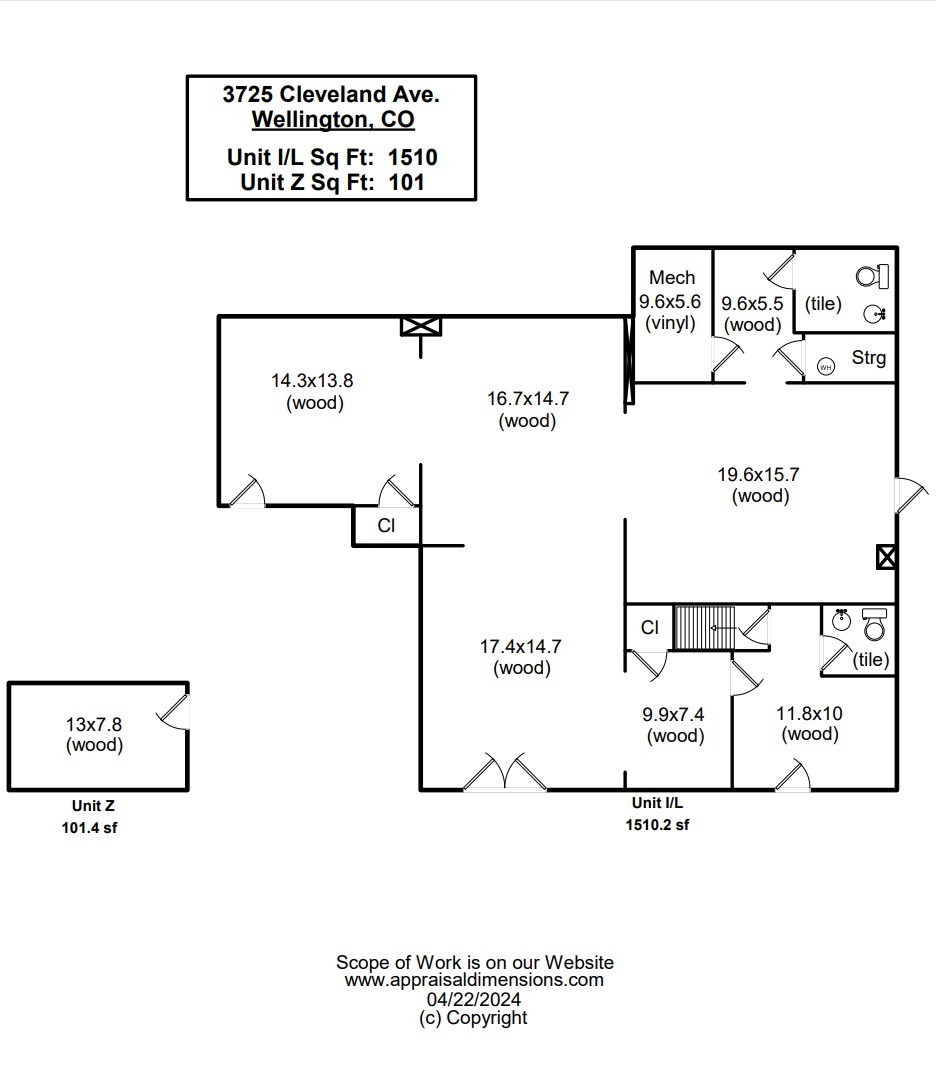 3725 W Cleveland Ave, Wellington, CO for lease Floor Plan- Image 1 of 1