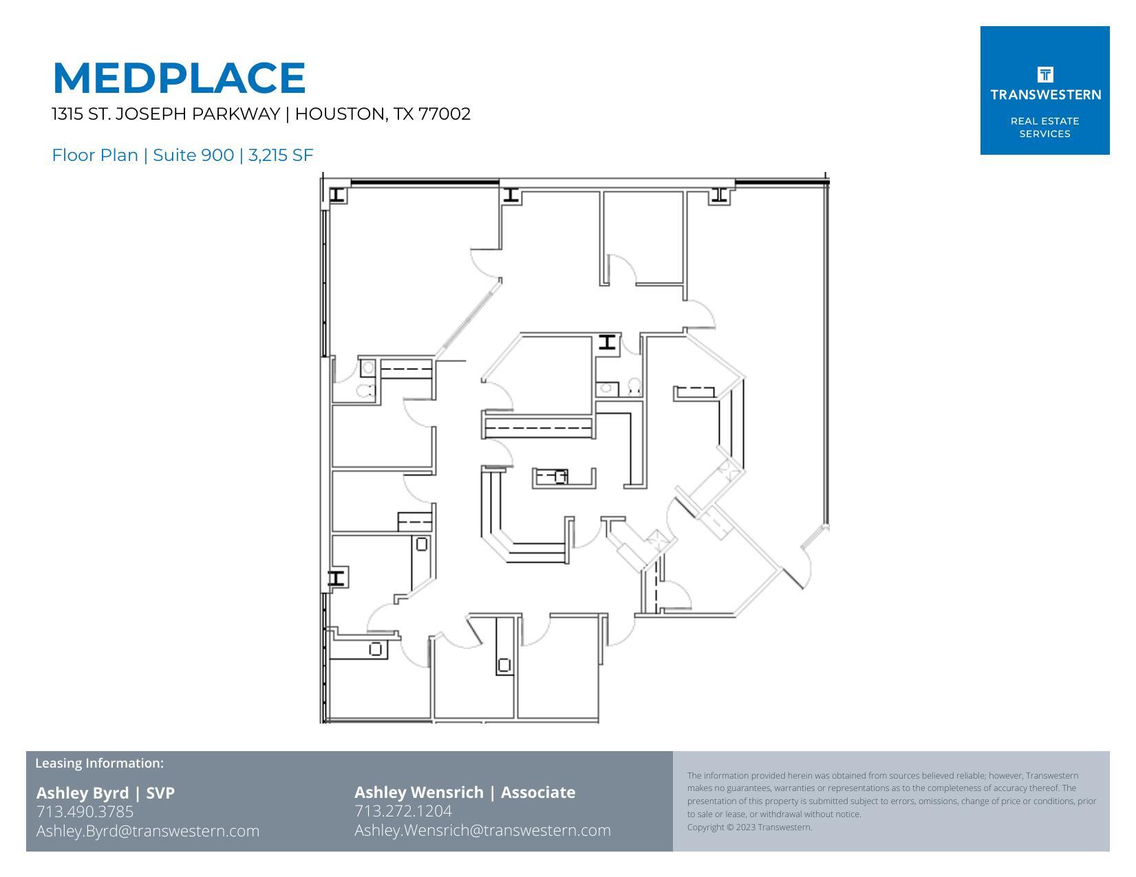 1315 St Joseph Pky, Houston, TX for lease Floor Plan- Image 1 of 2