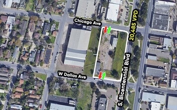 300 S Bicentennial Blvd, McAllen, TX - AERIAL map view