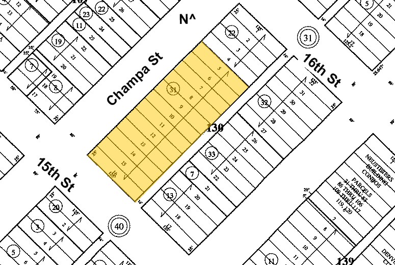 1500 Champa St, Denver, CO for sale Plat Map- Image 1 of 1