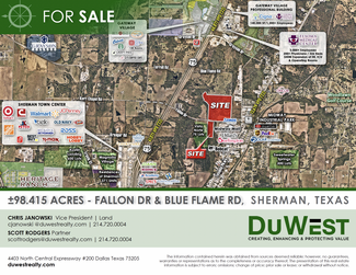 More details for NWQ & SWQ Fallon Dr & Blue Flame Rd, Sherman, TX - Land for Sale