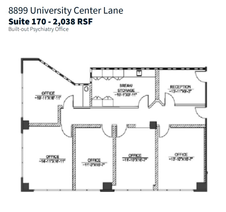 8899 University Center Ln, San Diego, CA for lease Floor Plan- Image 1 of 1