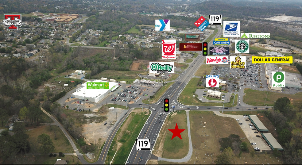 9240 Hwy 119, Alabaster, AL for sale - Aerial - Image 1 of 8