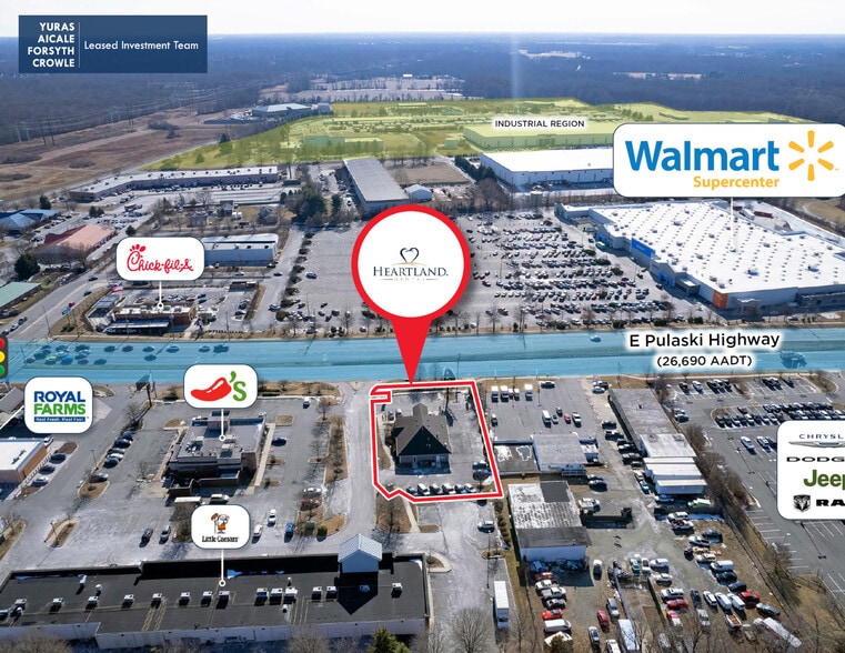 1189 E Pulaski Hwy, Elkton, MD for sale - Aerial - Image 2 of 6