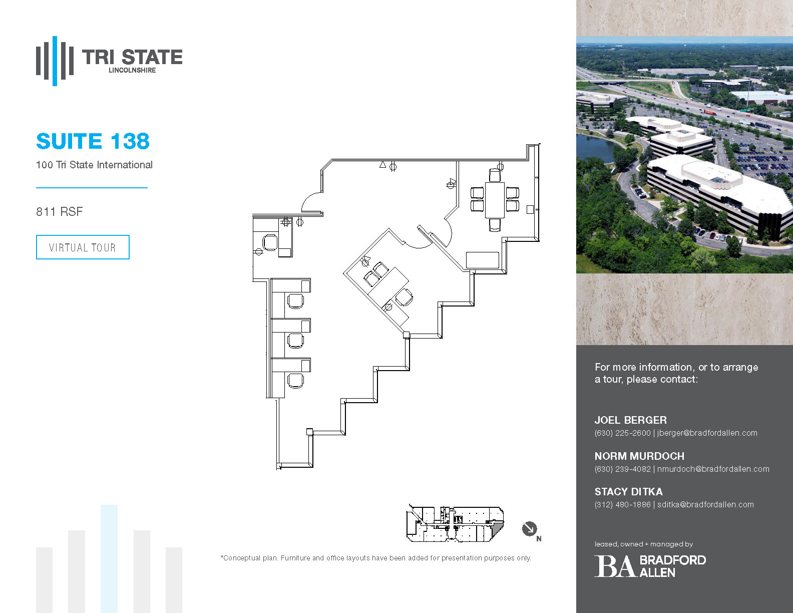 300 Tri State International, Lincolnshire, IL for lease Floor Plan- Image 1 of 1