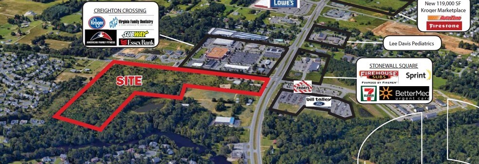 6297 Mechanicsville Tpke, Mechanicsville, VA for lease - Aerial - Image 2 of 6