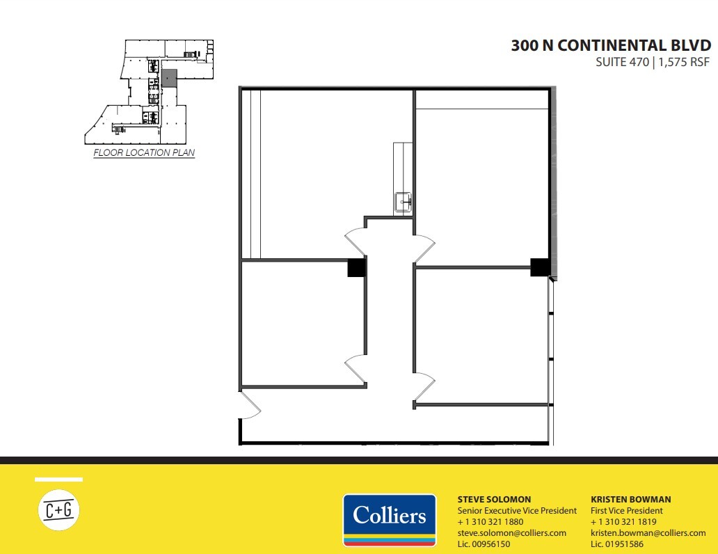 300 Continental Blvd, El Segundo, CA for lease Floor Plan- Image 1 of 1