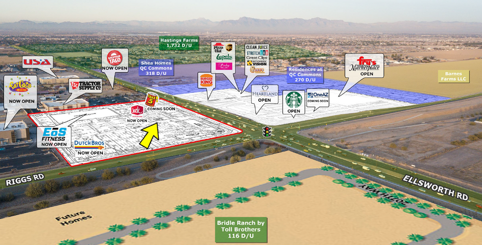 NWC Ellsworth Rd & Riggs Rd, Queen Creek, AZ for lease - Building Photo - Image 1 of 3