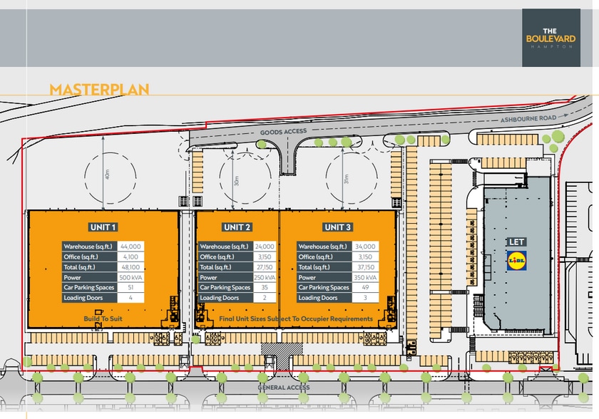 Hampton Av, Peterborough for lease - Site Plan - Image 1 of 2
