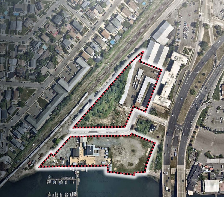 711 Railroad Pl, Island Park, NY for sale Aerial- Image 1 of 2