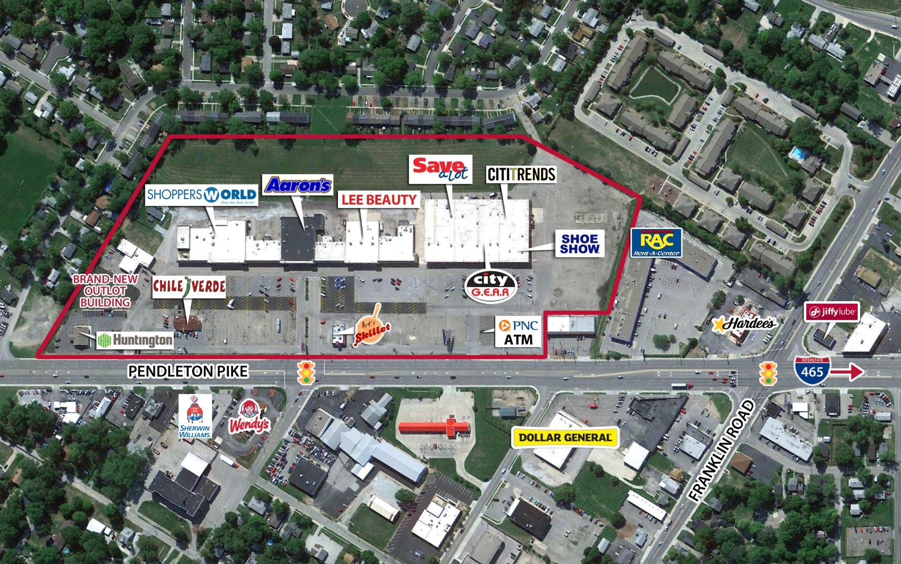 8101-8347 Pendleton Pike, Indianapolis, In 46226 - Retail For Lease 