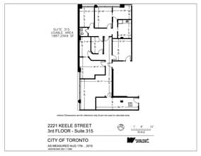 2221 Keele St, Toronto, ON for lease Floor Plan- Image 1 of 1